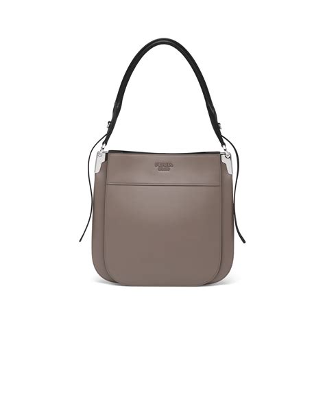 prada margit bag|Prada Margit leather hobo shoulder bag.